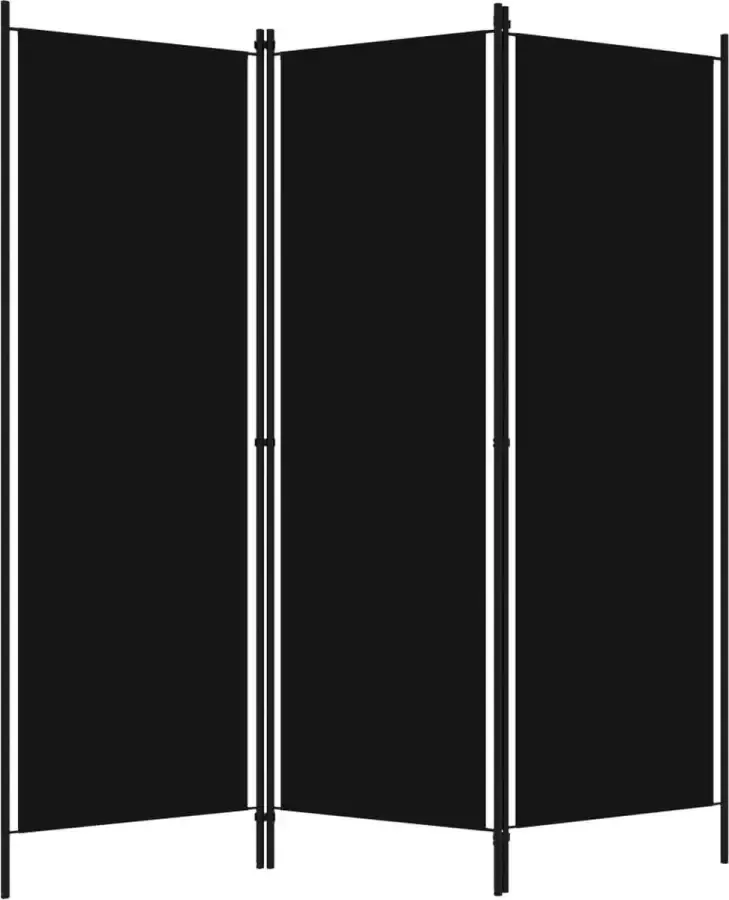 Modern life ModernLife' Kamerscherm met 3 panelen 150x180 cm zwart