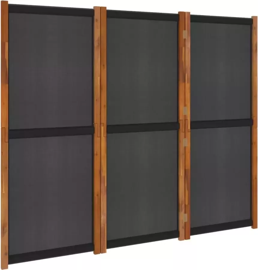 Modern life ModernLife' Kamerscherm met 3 panelen 210x180 cm zwart