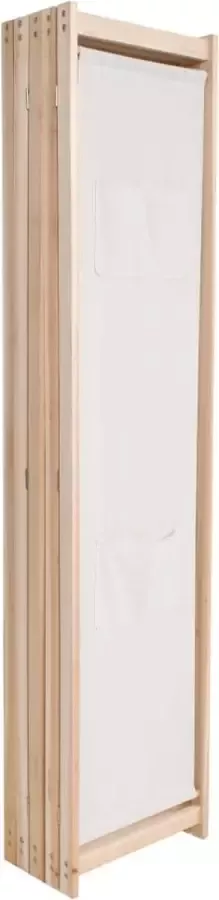 Modern life ModernLife' Kamerscherm met 5 panelen 200x170x4 cm stof crème