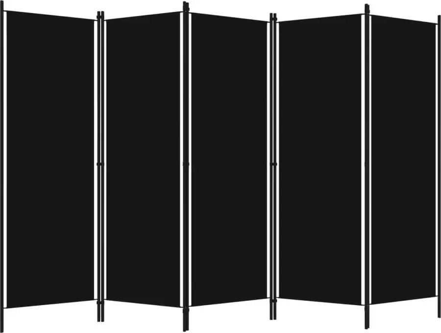 Modern life ModernLife' Kamerscherm met 5 panelen 250x180 cm zwart