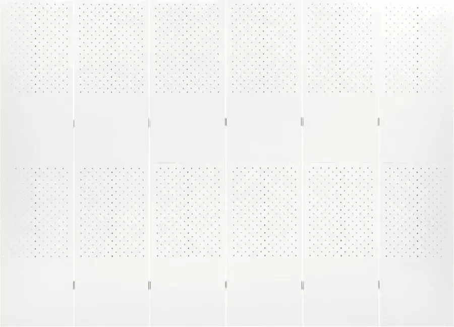 Modern life ModernLife' Kamerscherm met 6 panelen 240x180 cm staal wit