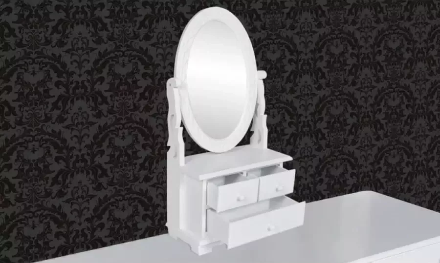 Modern life ModernLife' Kaptafel met draaiende ovale spiegel MDF