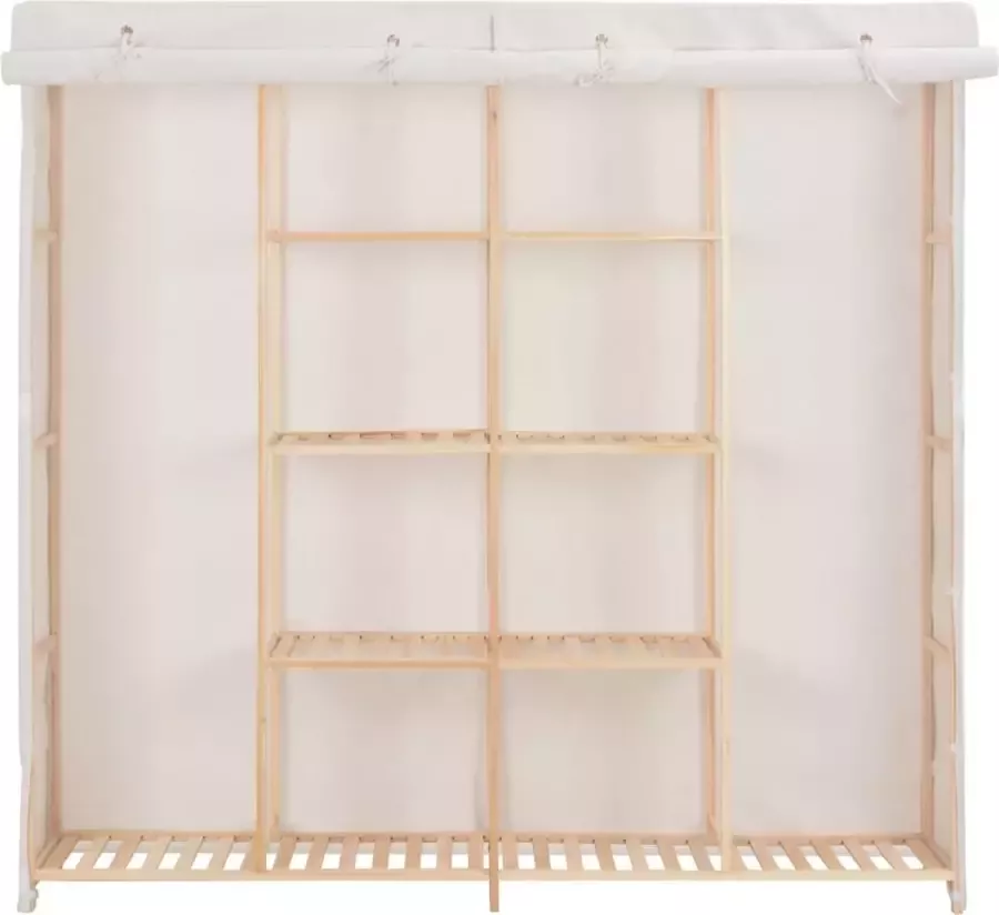 Modern life ModernLife' Kledingkast 173x40x170 cm stof wit