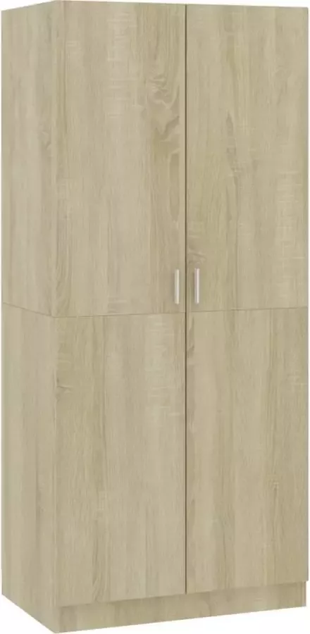 Modern life ModernLife' Kledingkast 80x52x180 cm spaanplaat sonoma eikenkleurig - Foto 2