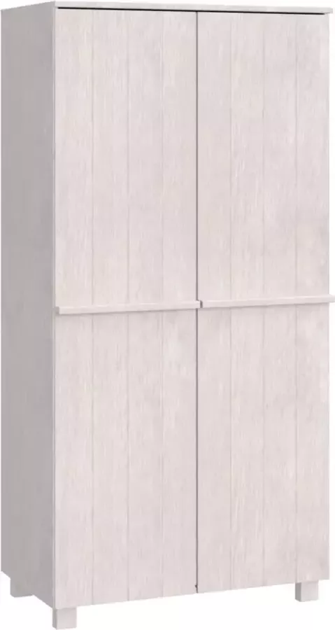 Modern life ModernLife' Kledingkast HAMAR 89x50x180 cm massief grenenhout wit