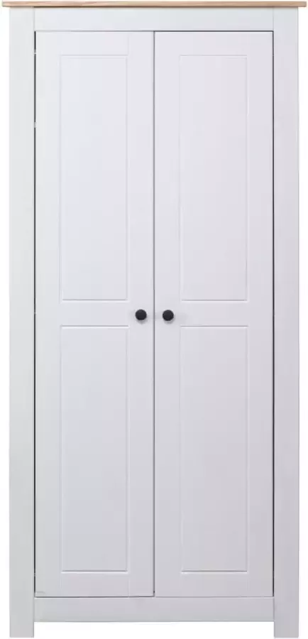 Modern life ModernLife' Kledingkast Panama Range 80x50x171 5 cm massief grenenhout wit
