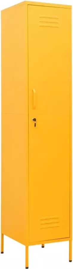 Modern life ModernLife' Lockerkast 35x46x180 cm staal mosterdgeel