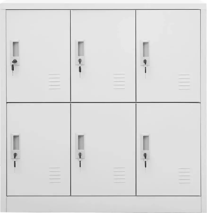 Modern life ModernLife' Lockerkast 90x45x92 5 cm staal lichtgrijs