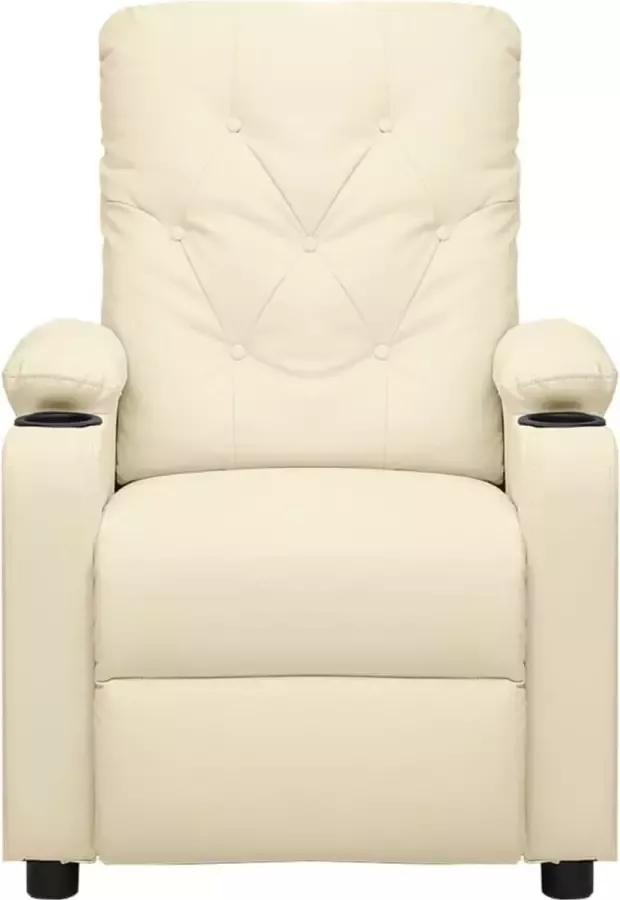 Modern life ModernLife' Massagestoel verstelbaar kunstleer crème