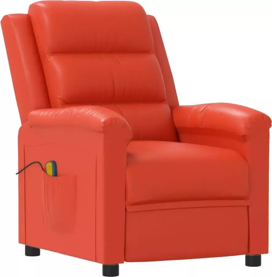 Modern life ModernLife' Massagestoel verstelbaar kunstleer rood