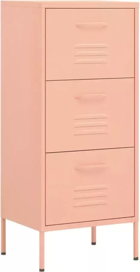Modern life ModernLife' Opbergkast 42 5x35x101 5 cm staal roze