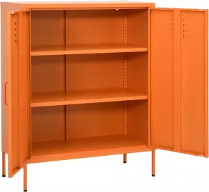 Modern life ModernLife' Opbergkast 80x35x101 5 cm staal oranje