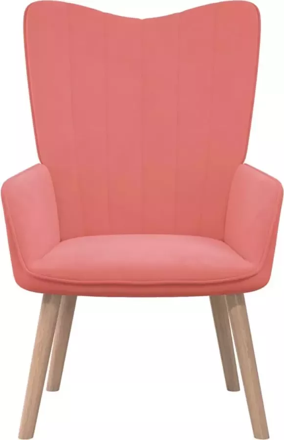 Modern life ModernLife' Relaxstoel fluweel roze