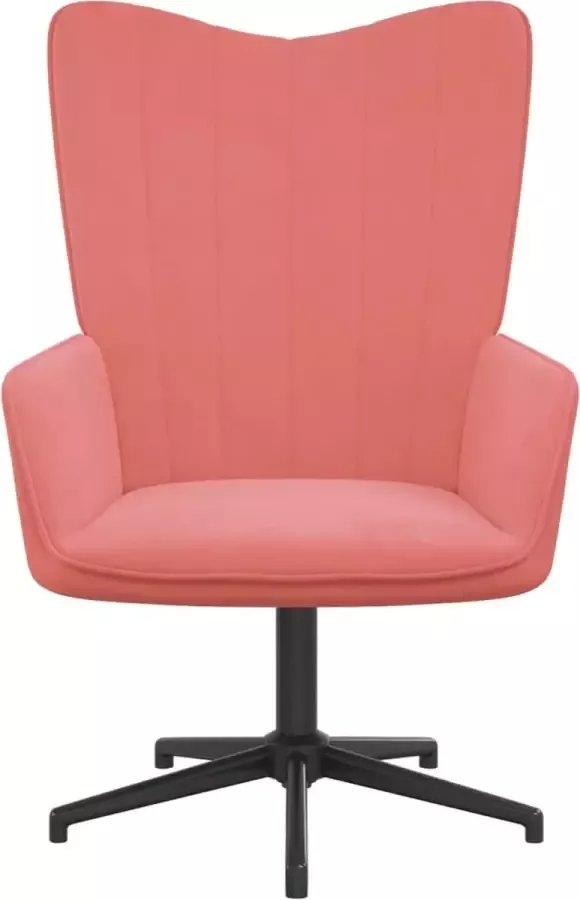 LuxerLiving LuxeLivin' Relaxstoel fluweel roze