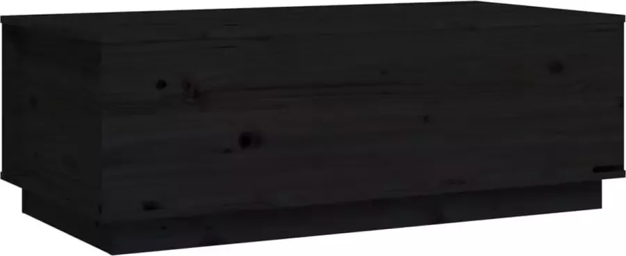 Modern life ModernLife' Salontafel 100x50x35 cm massief grenenhout zwart