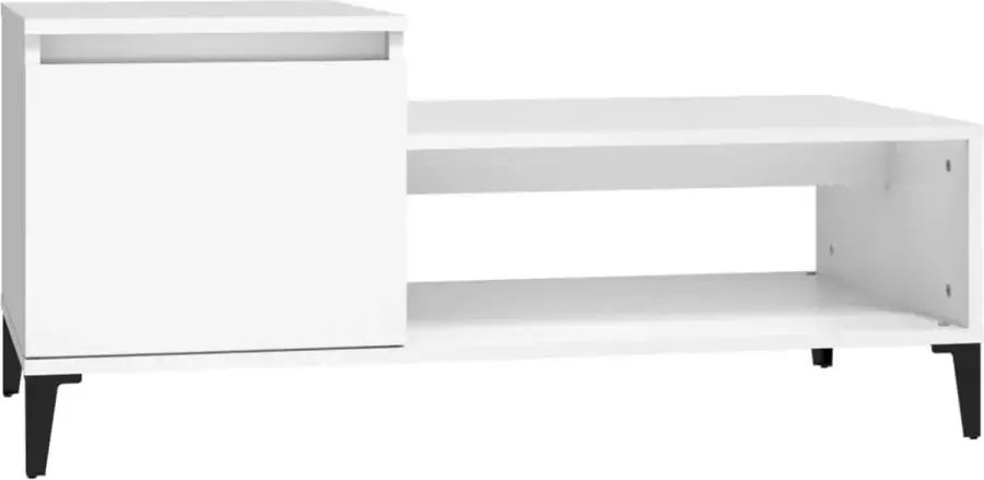 Modern life ModernLife' Salontafel 100x50x45 cm bewerkt hout wit