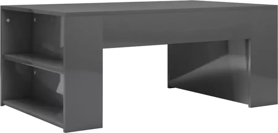 Modern life ModernLife' Salontafel 100x60x42 cm spaanplaat hoogglans grijs