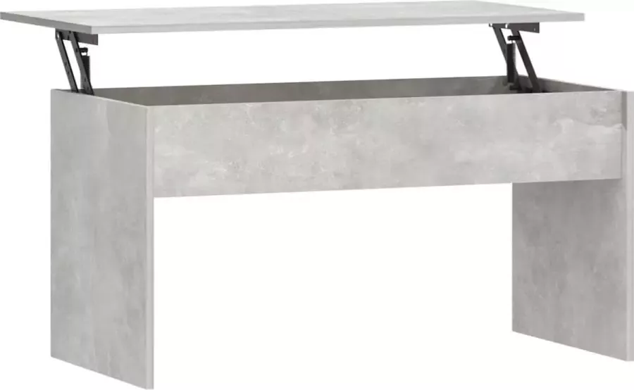 Modern life ModernLife' Salontafel 102x50 5x52 5 cm bewerkt hout betongrijs