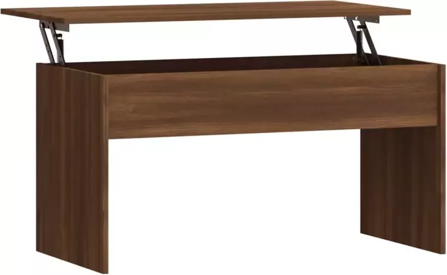 Modern life ModernLife' Salontafel 102x50 5x52 5 cm bewerkt hout bruineikenkleurig