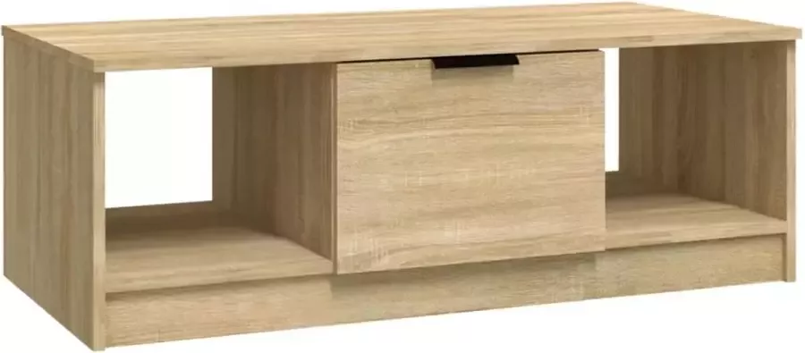 Modern life ModernLife' Salontafel 102x50x36 cm bewerkt hout sonoma eikenkleurig