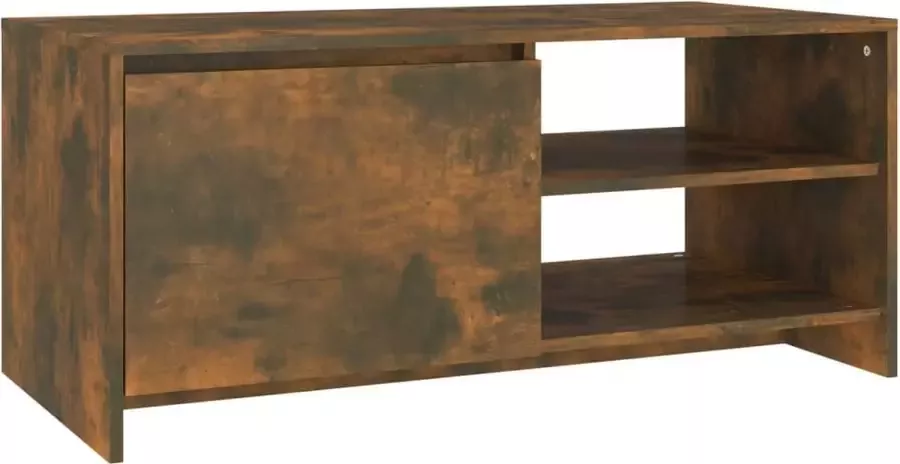 Modern life ModernLife' Salontafel 102x50x45 cm bewerkt hout gerookt eikenkleurig