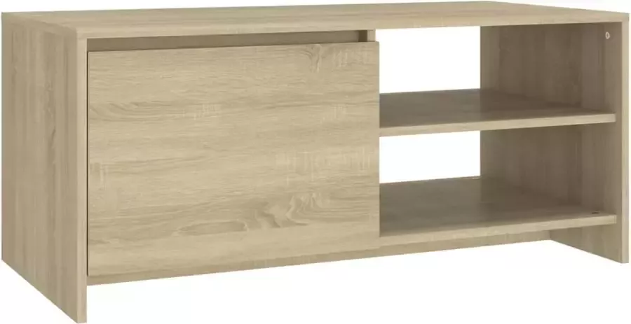 Modern life ModernLife' Salontafel 102x50x45 cm bewerkt hout sonoma eikenkleurig