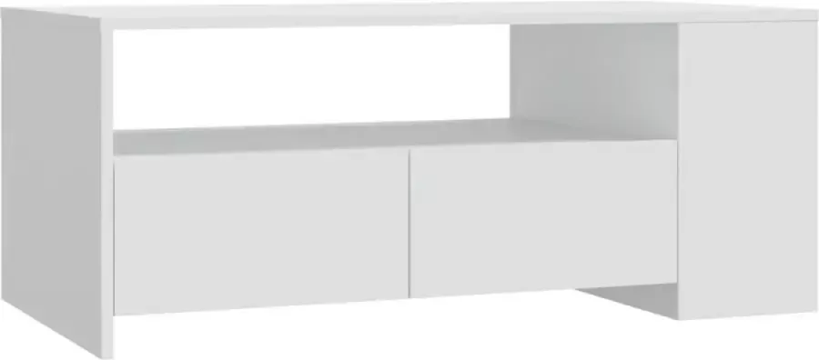 Modern life ModernLife' Salontafel 102x55x42 cm bewerkt hout wit