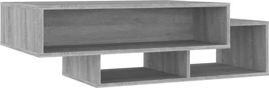 Modern life ModernLife' Salontafel 105x55x32 cm bewerkt hout grijs sonoma eikenkleurig