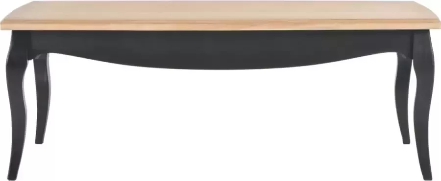 Modern life ModernLife' Salontafel 110x60x40 cm massief grenenhout zwart en bruin