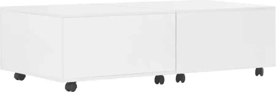 LuxerLiving LuxeLivin' Salontafel 120x60x35 cm hoogglans wit