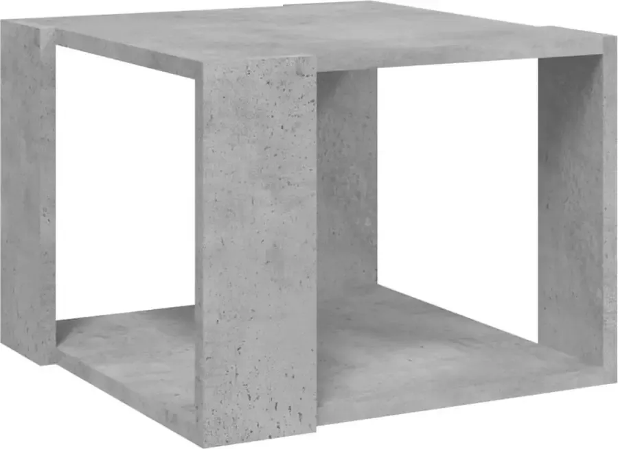 Modern life ModernLife' Salontafel 40x40x30 cm bewerkt hout betongrijs