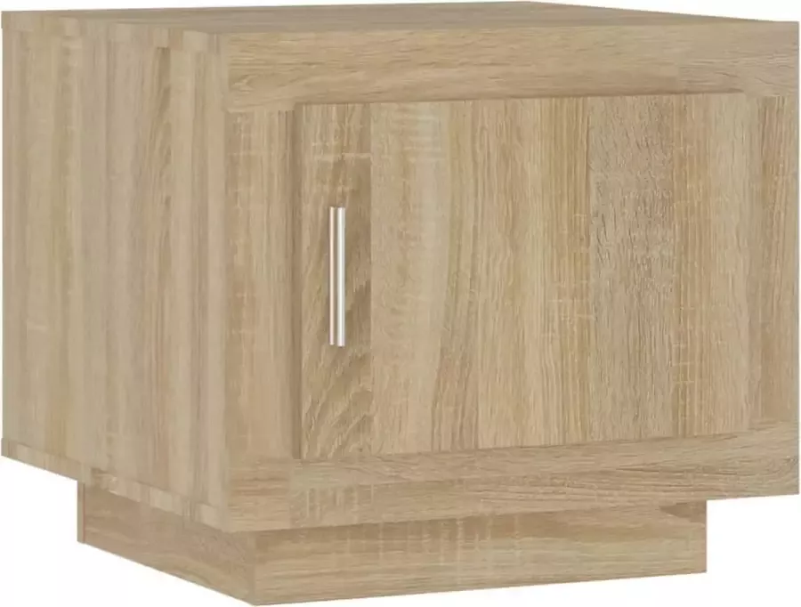Modern life ModernLife' Salontafel 51x50x45 cm bewerkt hout sonoma eikenkleurig