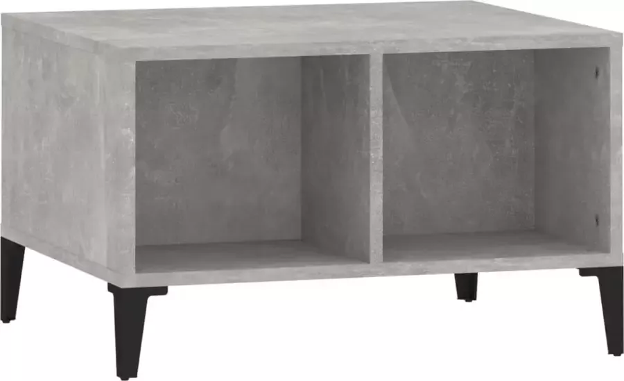 Modern life ModernLife' Salontafel 60x50x36 5 cm bewerkt hout betongrijs