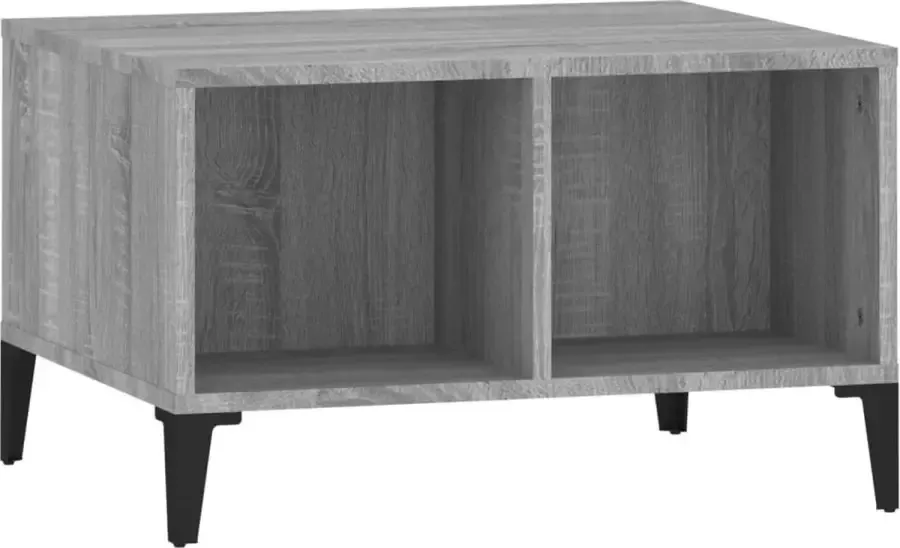 Modern life ModernLife' Salontafel 60x50x36 5 cm bewerkt hout grijs