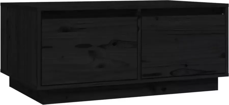 Modern life ModernLife' Salontafel 80x50x35 cm massief grenenhout zwart