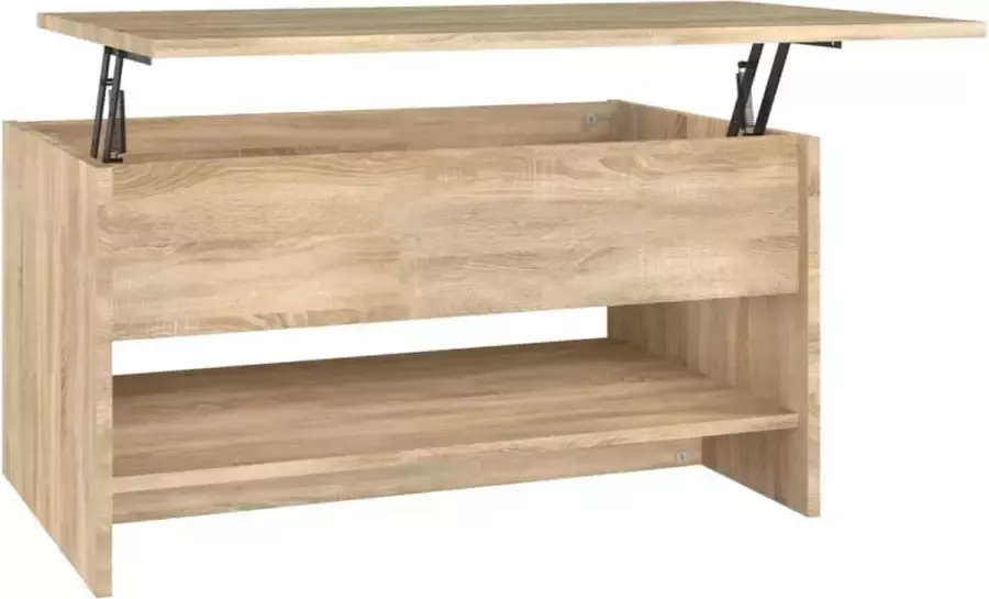 Modern life ModernLife' Salontafel 80x50x40 cm bewerkt hout sonoma eikenkleurig
