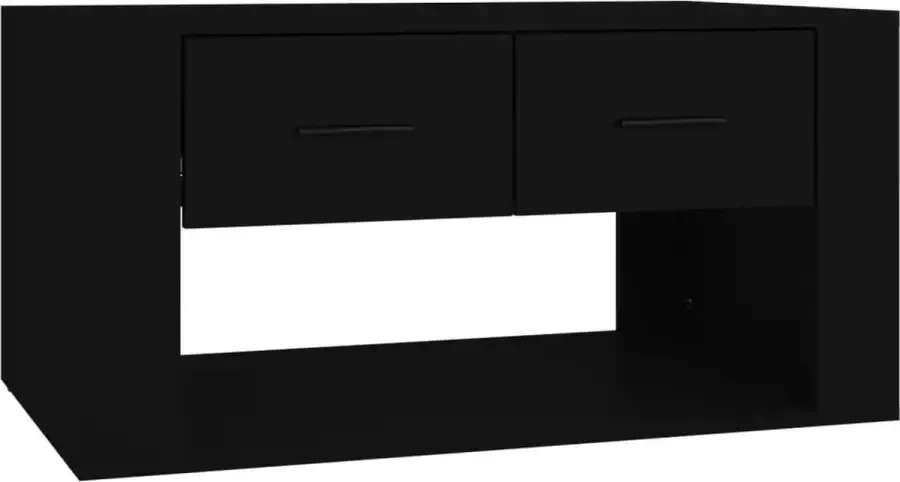 Modern life ModernLife' Salontafel 80x50x40 cm bewerkt hout zwart
