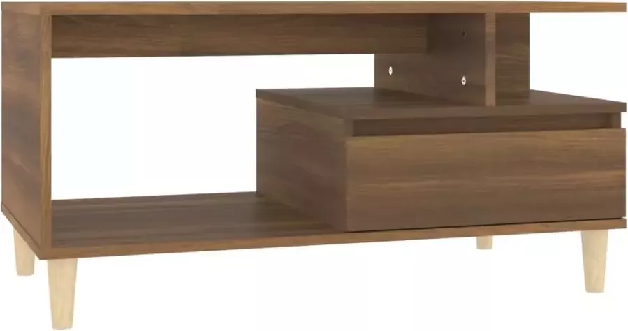Modern life ModernLife' Salontafel 90x49x45 cm bewerkt hout bruineiken