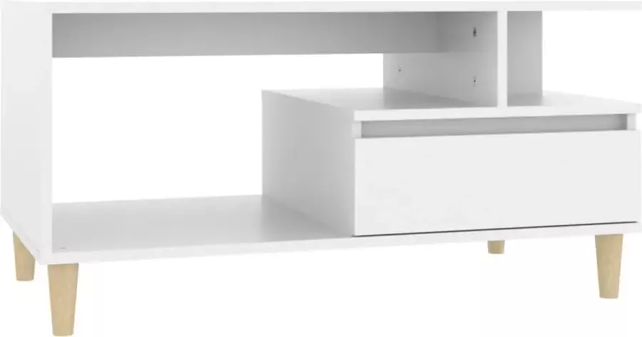 Modern life ModernLife' Salontafel 90x49x45 cm bewerkt hout wit