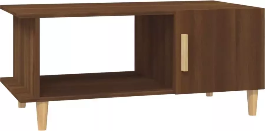 Modern life ModernLife' Salontafel 90x50x40 cm bewerkt hout bruineikenkleurig