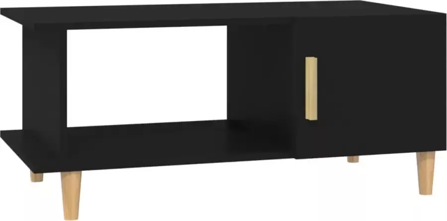 Modern life ModernLife' Salontafel 90x50x40 cm bewerkt hout zwart