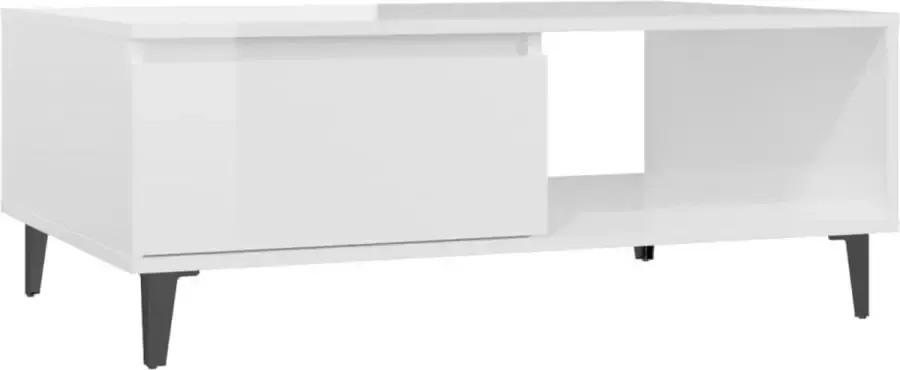 Modern life ModernLife' Salontafel 90x60x35 cm spaanplaat hoogglans wit