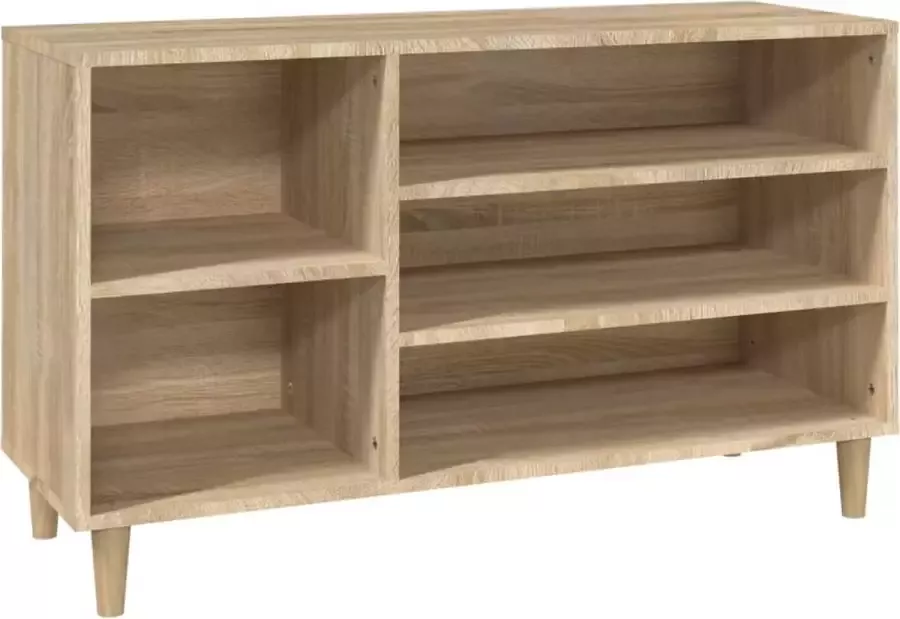 Modern life ModernLife' Schoenenkast 102x36x60 cm bewerkt hout sonoma eikenkleurig