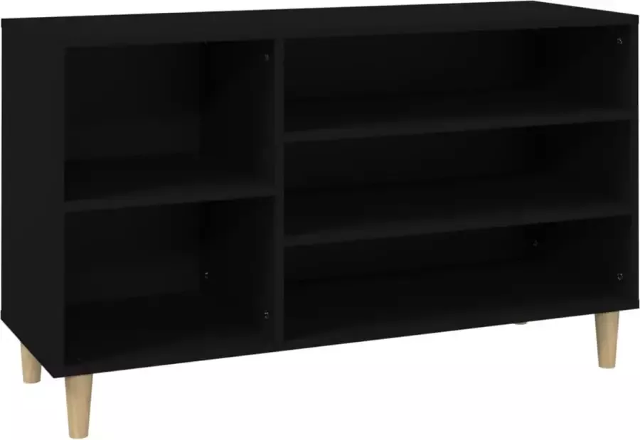 Modern life ModernLife' Schoenenkast 102x36x60 cm bewerkt hout zwart