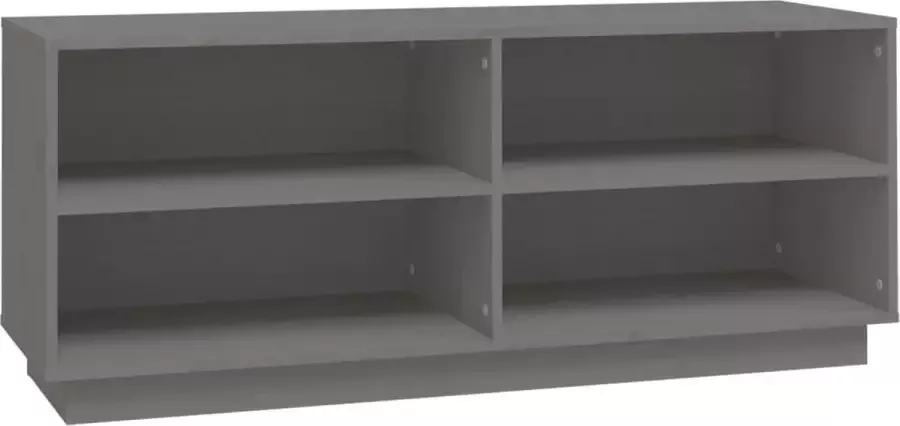 Modern life ModernLife' Schoenenkast 110x34x45 cm massief grenenhout grijs