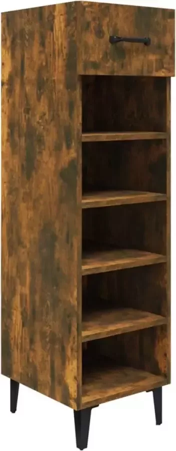 Modern life ModernLife' Schoenenkast 30x35x105 cm bewerkt hout gerookt eikenkleurig