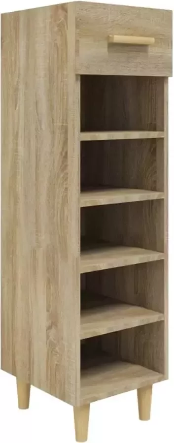 Modern life ModernLife' Schoenenkast 30x35x105 cm bewerkt hout sonoma eikenkleurig