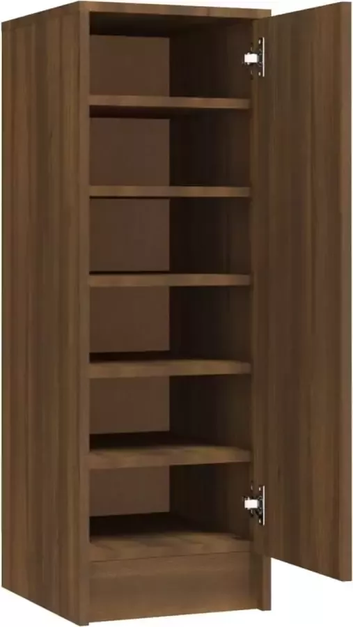 LuxerLiving LuxeLivin' Schoenenkast 32x35x92 cm bewerkt hout bruineikenkleurig