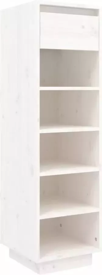 Modern life ModernLife' Schoenenkast 34x30x105 cm massief grenenhout wit