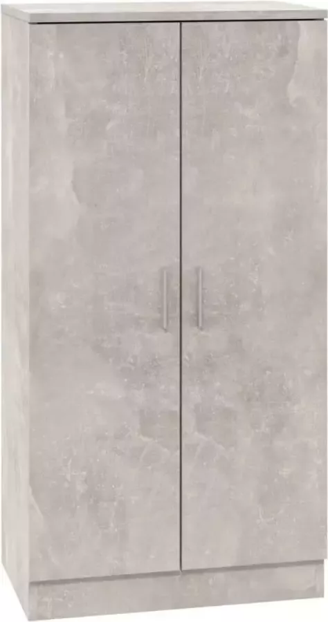 Modern life ModernLife' Schoenenkast 55x35x108 cm bewerkt hout betongrijs